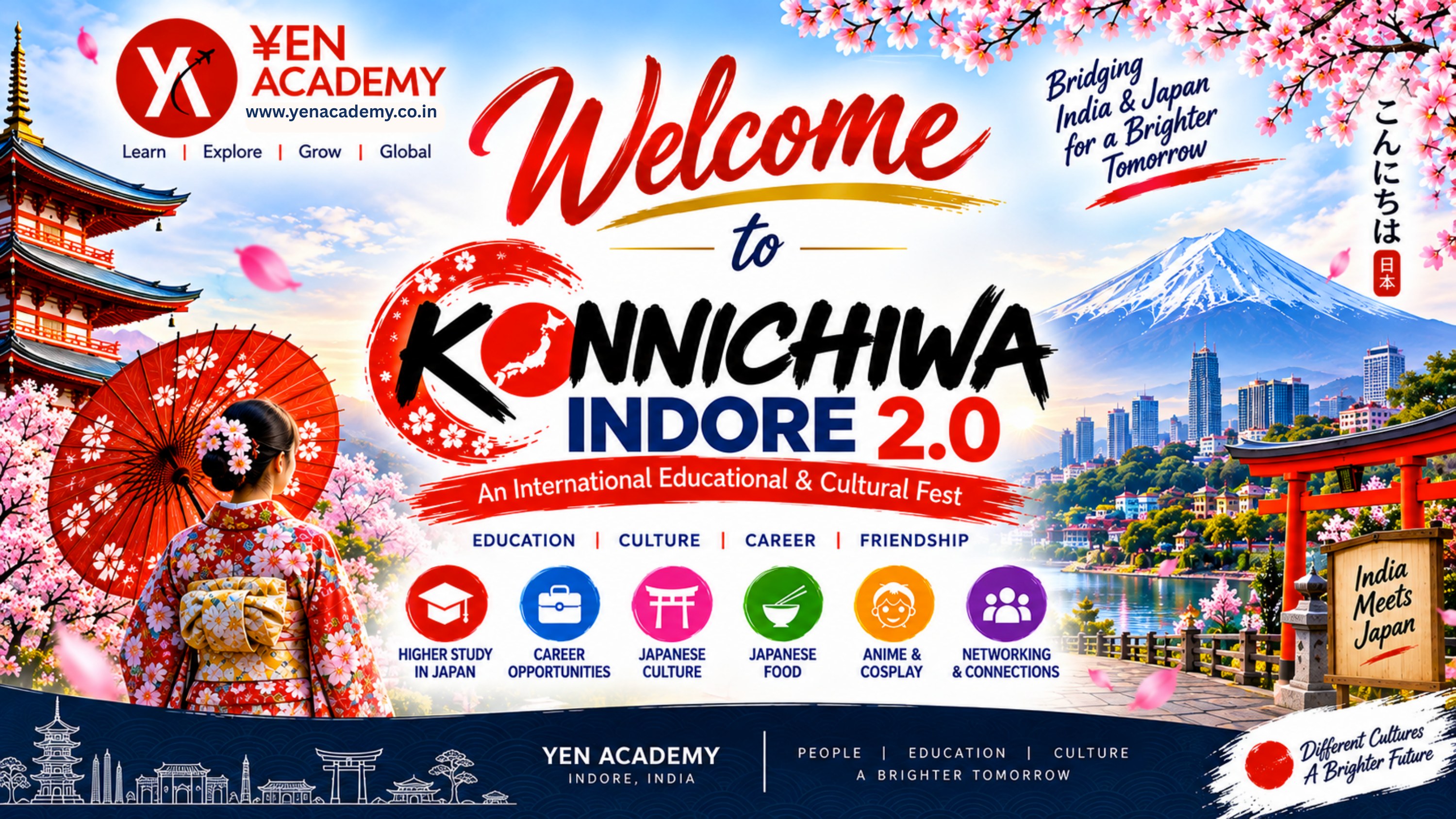 Konnichiwa Indore 2.0 - Yen Academy Japan educational and cultural fest